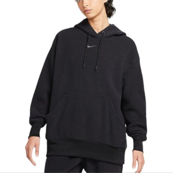 Nike Women's Sportswear Plush Teddy Jacket Pullover Hoodie Plus‎ Size 2X Cozy - Picture 1 of 12